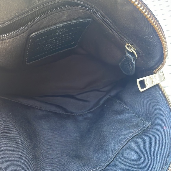 COACH MINI CORA SIGNATURE DOMED SATCHEL F34083 BROWN/BLACK - Picture 8 of 13